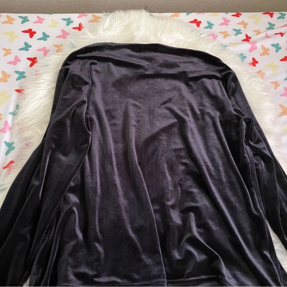Notations Black Velvet Top